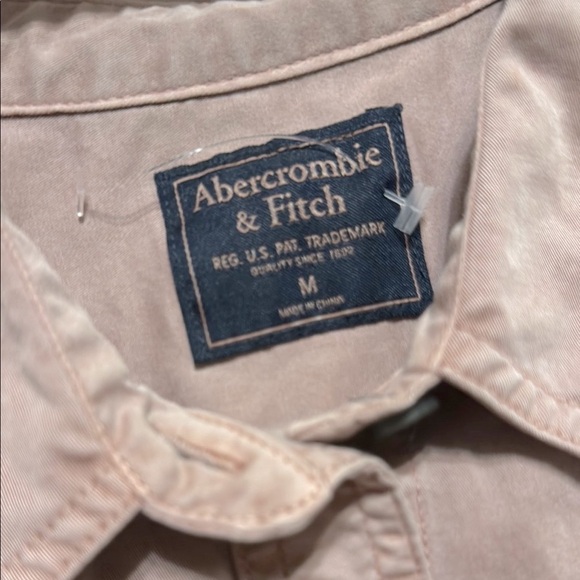 🌹 NWOT: ABERCROMBIE & FITCH UTILITY BUTTON DOWN SHIRT - Picture 3 of 4